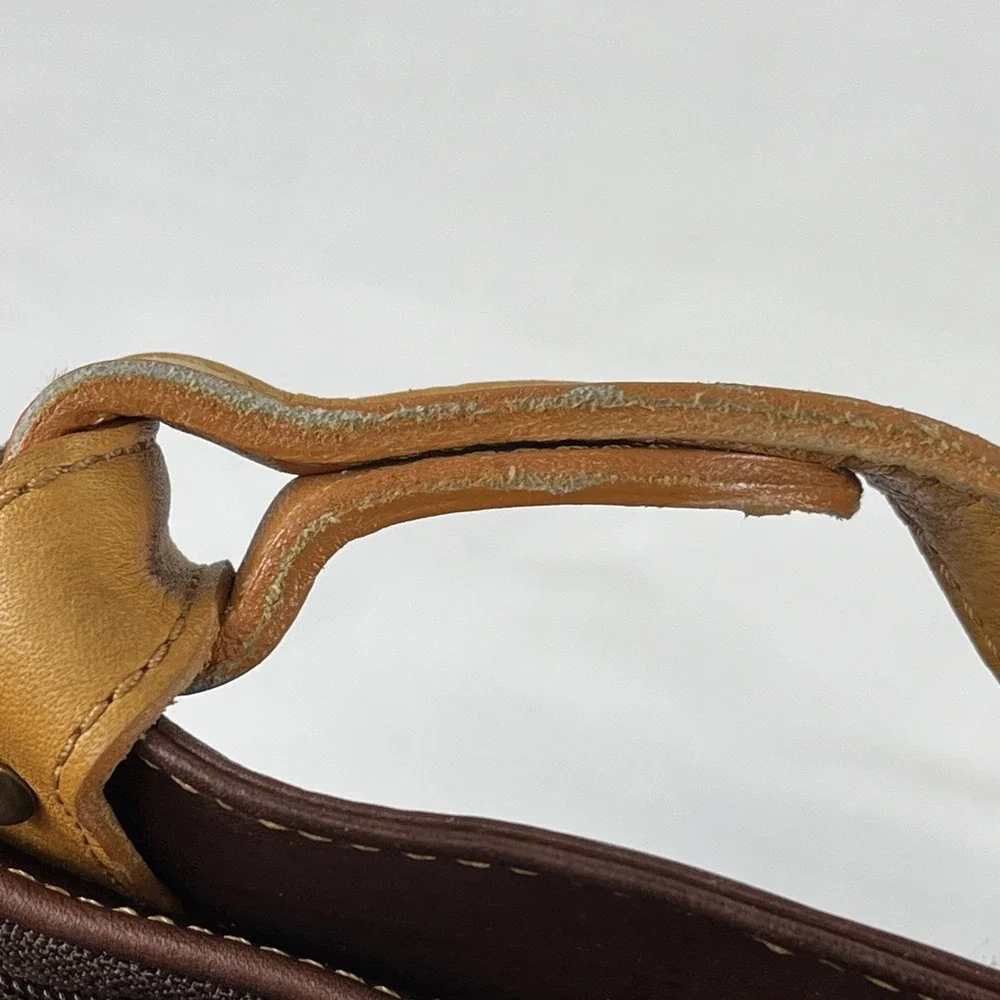 VINTAGE Frye Cognac Brown Leather Hobo Medium‎ Tote Bag